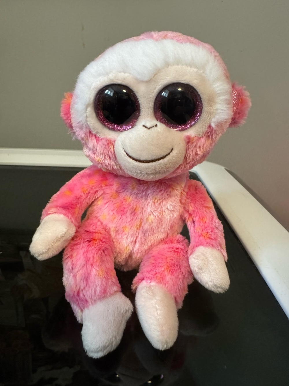 Ruby Pink Ty Monkey Beanie Boo - Stuffed Animal – Soft Kids Toy